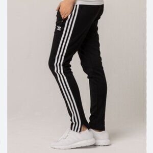 Adidas EUC Size Medium 3-Stripes Ankle Zip Track Pants